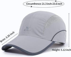 Hg unisex Trọng lượng nhẹ nhanh chóng làm khô không thấm nước lưới Snapback cap với thiết kế thể thao bốn mùa tất cả các mùa thể thao hat - Product Image 6