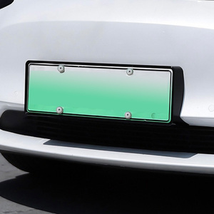 Accessoires populaires adaptés pour TESLA modèle Y support de support de <span class=keywords><strong>plaque</strong></span> d'immatriculation de pare-chocs arrière carte d'immatriculation arrière - Product Image 3