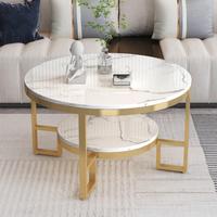 Table basse en marbre nordique, table carrée de luxe légère, salon, petit appartement, table basse rectangulaire simple pour la maison