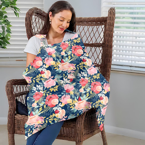 Paño de Cubierta para Alimentación al Aire Libre, Multifuncional, Bufanda de Maternidad y <span class=keywords><strong>Lactancia</strong></span> con Estampado Floral, Cubierta para <span class=keywords><strong>Lactancia</strong></span> - Product Image 2
