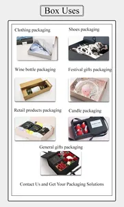 Bán buôn đồng bằng vuông ráp trắng từ Giấy Hộp Quà tặng hộp giày từ - Product Image 6