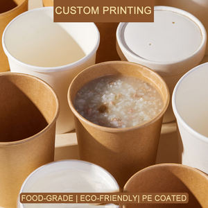 Cuenco <span class=keywords><strong>de</strong></span> papel Kraft marrón para llevar <span class=keywords><strong>de</strong></span> color personalizado reciclable <span class=keywords><strong>de</strong></span> 750Ml, contenedor <span class=keywords><strong>de</strong></span> sopa y comida, cuenco <span class=keywords><strong>de</strong></span> papel para restaurante para cocinar - Product Image 3