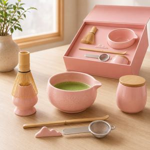 Custom Bamboo Chasen Matcha Whisk <b>Gift</b> Set Zhejiang Eco-Friendly Classic Design High Quality Ceramic Bowls - Product Image 4