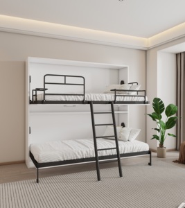 <span class=keywords><strong>Letto</strong></span> a Scomparsa Singolo a Castello <span class=keywords><strong>Salvaspazio</strong></span> Personalizzato da Fabbrica Cinese <span class=keywords><strong>Letto</strong></span> a Muro Pieghevole Intelligente Orizzontale - Product Image 2