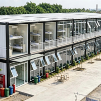 Dormoir modulaire à deux étages en conteneurs préfabriqués pour l'hébergement des travailleurs de chantier
