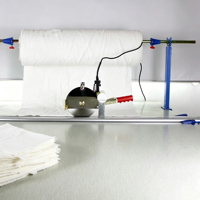 Machine de découpe de tissu électrique à couteau rotatif pour la coupe de tissus et de rideaux, modèle de table