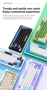 Wired Gaming E-Sports Co-Branded Gasket-Mount Tri-Mode Waterproof Mechanical <b>Keyboard</b> <b>with</b> High-Aesthetic RGB Knob - Product Image 6