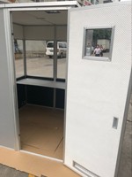 Cabine de réunion, cabine d'interprétation, cabine de traduction simultanée, auto-assemblable, amovible, portable, pour 2 interprètes