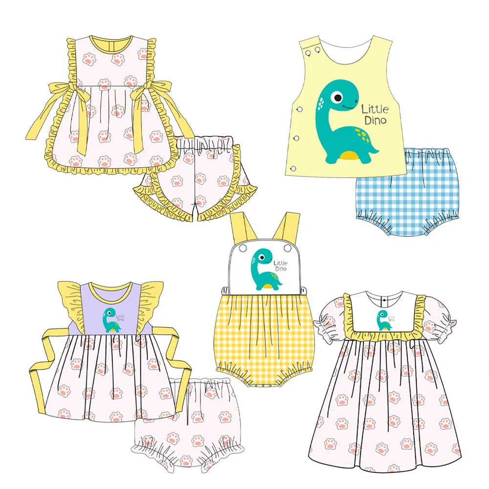 New arrival OEM children clothes summer wear baby boy rompers bubble kids girl boutique dress