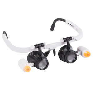 <b>Led</b> Eyeglass Magnifier 25x With <b>Light</b> For Jewelry Repair And Craft <b>Work</b> - Product Image 2