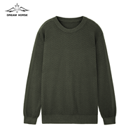 AiNear Vente en gros, conception de logo personnalisé, OEM et ODM, pull en cachemire et coton de haute qualité à manches longues et col rond pour homme