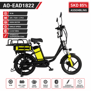 Bicicleta eléctrica de carga de 60V * 15AH con <span class=keywords><strong>Sidecar</strong></span> <span class=keywords><strong>E</strong></span> <span class=keywords><strong>Bike</strong></span> ciclomotor eléctrico bicicleta híbrida para entrega de adultos - Product Image 3