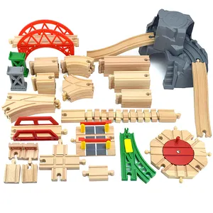 Modelo de tren de juguete, tren de juguete, pista de tren, juguete educativo, puente de construcción