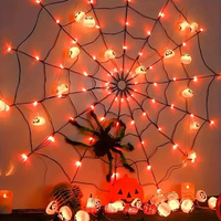 Guirlande lumineuse LED Liyan pour Halloween, en cuivre, IP65, lumières en filet, accessoires d'horreur, jouets pour maison hantée, décorations de fête intérieures/extérieures, lumière chaude