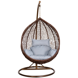 <span class=keywords><strong>Silla</strong></span> <span class=keywords><strong>Colgante</strong></span> de Jardín de Mimbre Sintético, <span class=keywords><strong>Silla</strong></span> <span class=keywords><strong>Colgante</strong></span> para Patio - Product Image 4