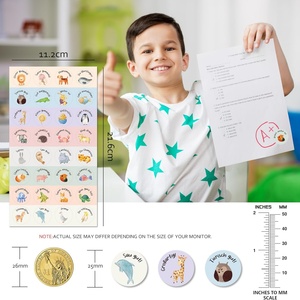 BIROYAL 1600 Pegatinas de Recompensa con Diseños de Animales, 25mm, 32 Patrones, Autoadhesivas, Material Escolar, Regalo para Niños - Product Image 3