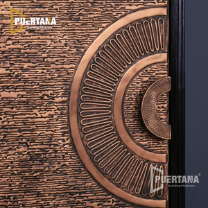 <span class=keywords><strong>Porte</strong></span> <span class=keywords><strong>d</strong></span>'<span class=keywords><strong>entrée</strong></span> <span class=keywords><strong>blindée</strong></span> en aluminium moulé avec design en cuivre, modèle Dine Type - Product Image 5