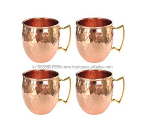 Tasse en cuivre pour boire et la maison cuisine table décorative tasses en cuivre de qualité supérieure tasse martelée nouveau Design métal - Product Image 4