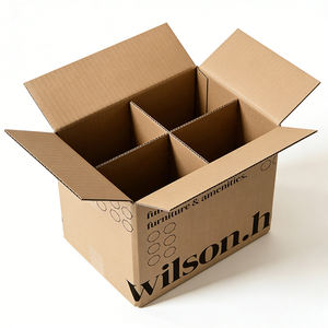 Cajas de envío personalizadas, cajas de cartón corrugado para embalaje, correo y movimiento de cajas de cartón Kraft marrón fuerte - Product Image 2