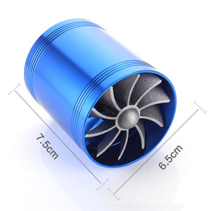Kit d'optimisation de la consommation de carburant Auso-Racing F1-Z avec filtre à air et ventilateur d'admission en alliage d'aluminium bleu pour mise à niveau du turbocompresseur de voiture - Product Image 4