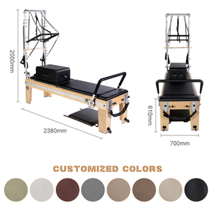 Alta calidad Pilates Studio Reformer Full Track Fitness Pilates Core Bed con media Torre Pilates Reformer Machine para <span class=keywords><strong>YOGAStudio</strong></span> - Product Image 2