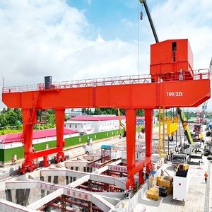 Grue <span class=keywords><strong>portique</strong></span> à double poutre robuste de type MG, à roulement direct sur rail et sur sol, 20 tonnes, 30 tonnes, 50 tonnes, 100 tonnes, à vendre - Product Image 3