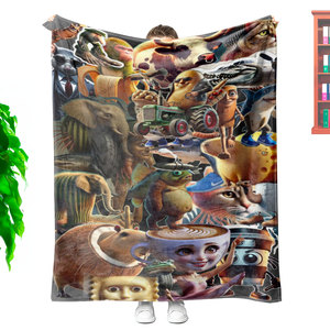 Tốt Nhất Bán Sang Trọng Tùy Chỉnh Thiết Kế Phim Hoạt Hình Ý Brainrot Mềm Mềm Sang Trọng Ném Teddy Fur Couch Sofa Ném Chăn - Product Image 5