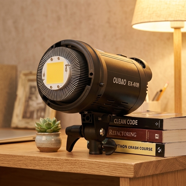 Triopo Photography Photo Studio LED Light Kit New Cob Video Remote Bi Color 60W Dimming Light