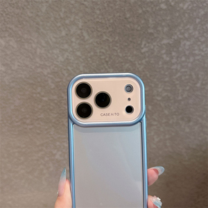 เคสโทรศัพท์กระจกเลนส์ AG สีนีออนสดใสสำหรับ iPhone 18 17 16 15 14 Pro Max กรอบกล้องแบบดั้งเดิม ฝาหลังไล่เฉดสี Dopa mine รุ่นใหม่ - Product Image 4