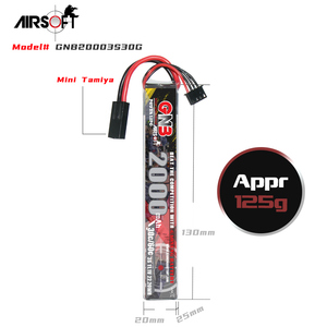 Gnb gaoneng 2000mAh 3S 11.1V 60C 30C RC LiPo แบตเตอรี่ airsoft MINI Tamiya เชื่อมต่อ - Product Image 3