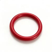 Joint torique en silicone rouge moulé sur mesure, étanche, résistant à la chaleur, dureté 20-90 Shore, service OEM, approuvé ROSH/REACH pour