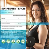 Gommes de créatine monohydrate pour hommes et femmes, complément alimentaire pour la musculation, la récupération après l'entraînement, gommes de créatine, vitamines