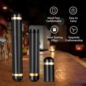 Estuche de Cigarros Portátil de Aluminio Negro, Mini, de Viaje, Resistente al Agua, con Acabado Esmerilado, de Lujo y Personalizado - Product Image 4