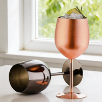 Gobelets à vin rouge en acier inoxydable avec logo personnalisé pour fêtes et mariages, flûtes à champagne en or rose, verres à vin en cuivre