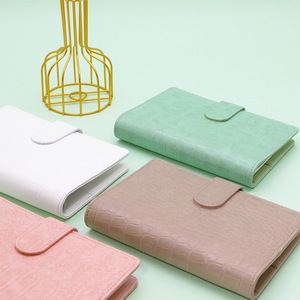 Porte-documents personnalisé style crocodile en PU doré à 6 anneaux, <span class=keywords><strong>classeur</strong></span> à feuilles mobiles avec carnet pour l'<span class=keywords><strong>organisation</strong></span> financière - Product Image 6