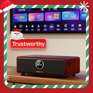 Chuyên Nghiệp Retro Bằng Gỗ Cho Karaoke Loa Loa Siêu Trầm Không Dây Microphone Điều Khiển Bằng Giọng Nói Cho Nhà Hát Điều Khiển Từ Xa - Product Image 3