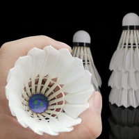 Volant de badminton professionnel Huamei F1, rapport qualité-prix supérieur, plumes d'oie naturelles blanches de première qualité, noyau en liège sandwich, super performance