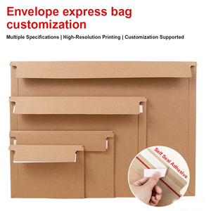 Enveloppes en papier kraft brun personnalisées, auto-adhésives, avec impression de logo pour la papeterie d'entreprise - Product Image 2