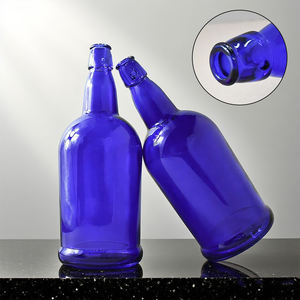 Venta al por mayor botellas de cerveza de vidrio vacías con tapa 1000ml de vidrio botellas de vino vacías Brandy whisky Vodka botella de vidrio - Product Image 3