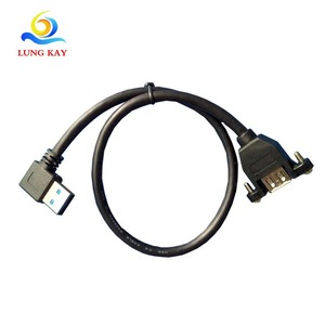Cable de extensión USB, cable de datos en ángulo recto, cable para el panel frontal de la carcasa del ordenador, cable de extensión USB 3.0, suministro directo de fábrica. - Product Image 4