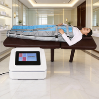 Appareil de pressothérapie à 16 airbags pour drainage lymphatique 0-90Kpa, système de relaxation corporelle avec analyseur de peau