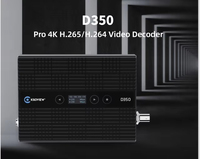 Décodeur vidéo D350 H.264 H.265 4K pour la diffusion en direct et la télévision