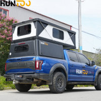 Huntoo - Camper Ligero para Camioneta, Diseño Impermeable para las Cuatro Estaciones, Techo Elevable de Aluminio para Ford F150