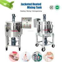 Mélangeur de shampooing chauffant électrique 100l Machine de fabrication de savon liquide Réservoir de mélange en acier inoxydable avec agitateur