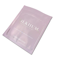 Papier d'aluminium de couleur métallique imprimé personnalisé, 3 côtés, plat, thermoscellé, réutilisable, anti-odeur, Sachet d'emballage à fermeture éclair