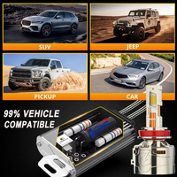 Luz LED para Auto Súper Brillante de Fábrica IKAS, H7 H11 H1 9005 9006 H13 9007 H4, LED de Alta Potencia 400W 66000LM, Bombilla LED para Faros Delanteros