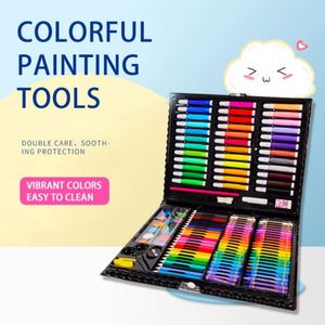 Juego de 150 Piezas de Lápices de Colores en Gel, Crayones, Acuarelas, Caja de Pintura Personalizable, Material ABS, Juego de Arte para Niños - Product Image 2