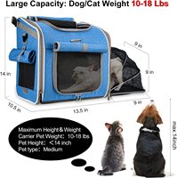 Fournitures de transport pliables de luxe personnalisées sac de vélo produits de voyage petit chat chiots sac à dos de transport pour animaux de compagnie chien panier de vélo