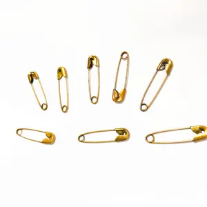 <span class=keywords><strong>Épingles</strong></span> de sécurité plaquées or, pièces, petites broches de sécurité en métal plaqué or, emballage, vente en gros, fournisseur en vrac - Product Image 2