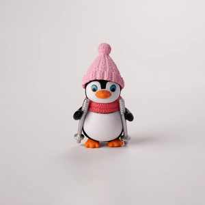 Dihua Bộ Sưu Tập Tùy Chỉnh 3D Dễ Thương Thu Nhỏ Chim Cánh Cụt Hình Bức Tượng Nhựa Phim Hoạt Hình Zoo Động Vật Hình Đồ Chơi - Product Image 5